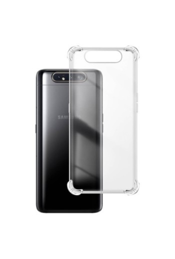Cover protettiva in Silicone Gel Flessibile e Resistente - Trasparente per Samsung Galaxy A80