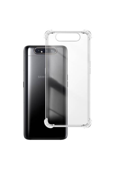 Cover protettiva in Silicone Gel Flessibile e Resistente - Trasparente per Samsung Galaxy A80