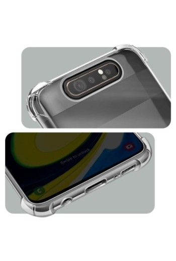Cover protettiva in Silicone Gel Flessibile e Resistente - Trasparente per Samsung Galaxy A80