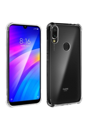 Cover Morbida con Angoli rinforzati Sottile e Leggera - Trasparente per Xiaomi Redmi 7