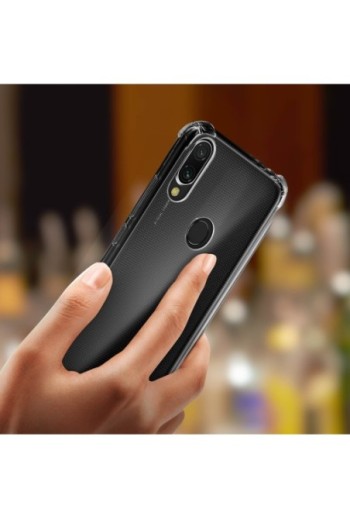 Cover Morbida con Angoli rinforzati Sottile e Leggera - Trasparente per Xiaomi Redmi 7
