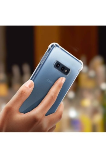 Cover Morbida con Angoli rinforzati Sottile e Leggera - Trasparente per Samsung Galaxy S10e