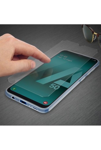 Protezione integrale 360°: Cover morbida trasparente + Pellicola vetro temperato per Samsung Galaxy A50