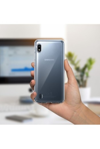Cover protettiva in Silicone Gel Flessibile e Resistente - Trasparente per Samsung Galaxy A10