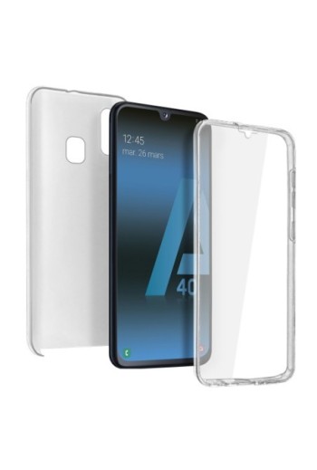Cover protettiva Integrale Fronte / Retro Rigido - Trasparente per Samsung Galaxy A40