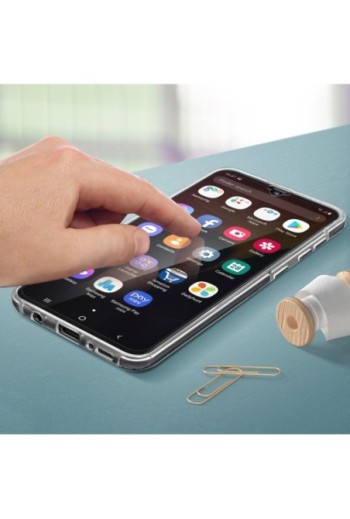 Cover protettiva Integrale Fronte / Retro Rigido - Trasparente per Samsung Galaxy A40