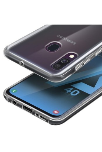 Cover protettiva Integrale Fronte / Retro Rigido - Trasparente per Samsung Galaxy A40