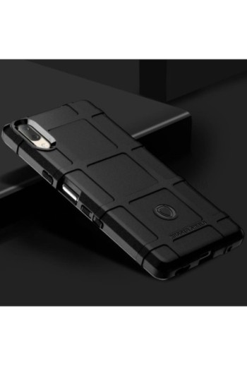 Cover Antiurto in Silicone design a Quadri in rilievo - Nero per Sony Xperia L3