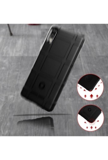 Cover Antiurto in Silicone design a Quadri in rilievo - Nero per Sony Xperia L3