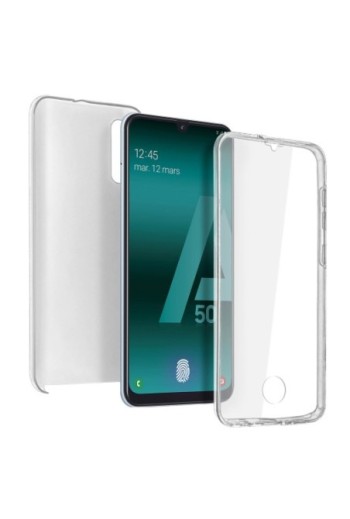 Cover protettiva Integrale Fronte / Retro Rigido - Trasparente per Samsung Galaxy A50