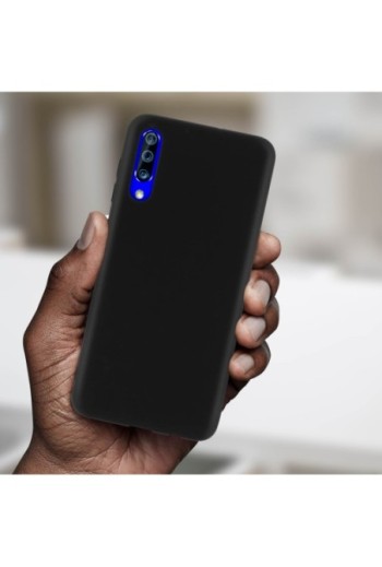 Cover protettiva in Silicone Gel Flessibile e Resistente - Nero per Samsung Galaxy A50