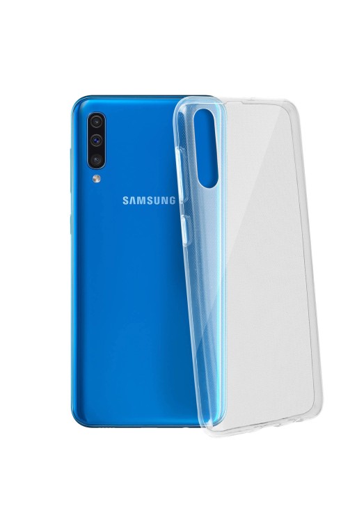 Cover protettiva in Silicone Gel Flessibile e Resistente - Trasparente per Samsung Galaxy A50