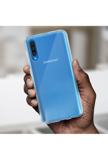 Cover protettiva in Silicone Gel Flessibile e Resistente - Trasparente per Samsung Galaxy A50