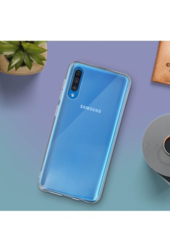 Cover protettiva in Silicone Gel Flessibile e Resistente - Trasparente per Samsung Galaxy A50