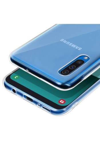 Cover protettiva in Silicone Gel Flessibile e Resistente - Trasparente per Samsung Galaxy A50