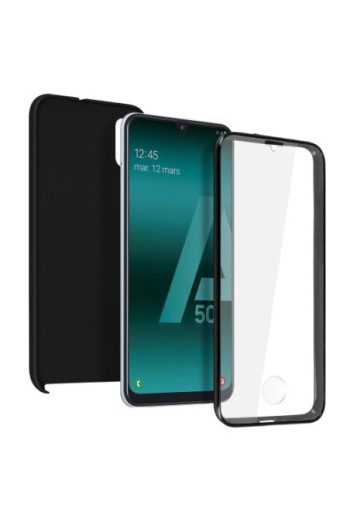 Cover protettiva Integrale Fronte / Retro Rigido - Nero per Samsung Galaxy A50