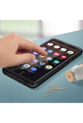 Cover protettiva Integrale Fronte / Retro Rigido - Nero per Samsung Galaxy A50