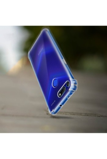 Cover Morbida con Angoli rinforzati Sottile e Leggera - Trasparente per Honor View 20