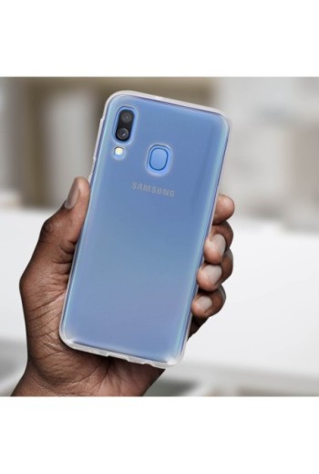 Cover protettiva in Silicone Gel Flessibile e Resistente - Trasparente per Samsung Galaxy A40