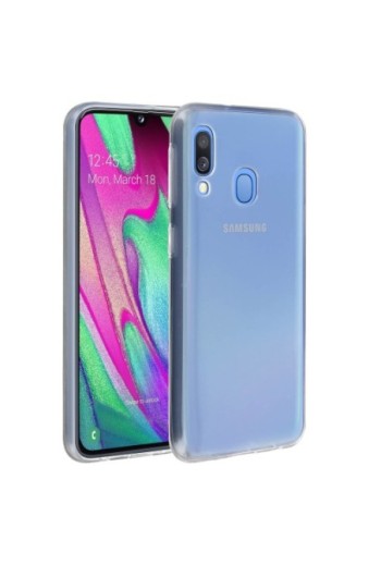 Cover protettiva in Silicone Gel Flessibile e Resistente - Trasparente per Samsung Galaxy A40