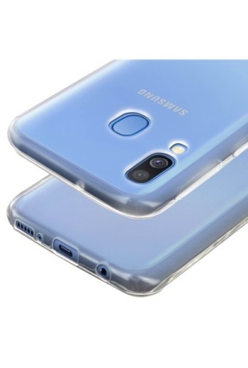 Cover protettiva in Silicone Gel Flessibile e Resistente - Trasparente per Samsung Galaxy A40