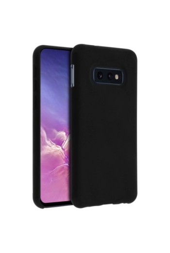Cover protettiva morbida in Silicone con finitura Soft-Touch - Nero per Samsung Galaxy S10e