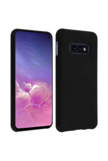 Cover protettiva morbida in Silicone con finitura Soft-Touch - Nero per Samsung Galaxy S10e