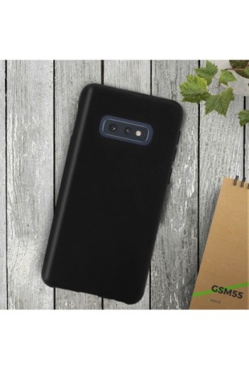 Cover protettiva morbida in Silicone con finitura Soft-Touch - Nero per Samsung Galaxy S10e