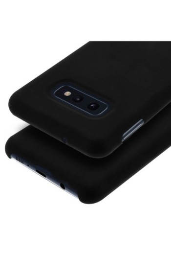 Cover protettiva morbida in Silicone con finitura Soft-Touch - Nero per Samsung Galaxy S10e