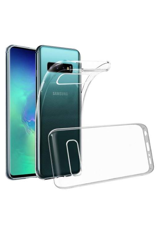 Cover in Silicone Gel Sottile e Resistente - Trasparente per Samsung Galaxy S10 Plus