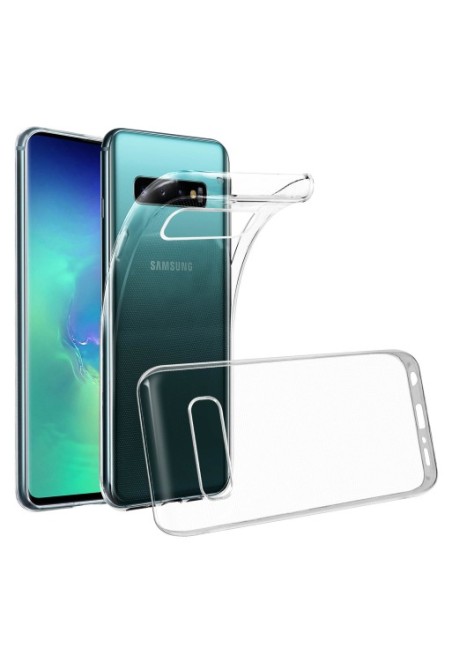 Cover in Silicone Gel Sottile e Resistente - Trasparente per Samsung Galaxy S10 Plus