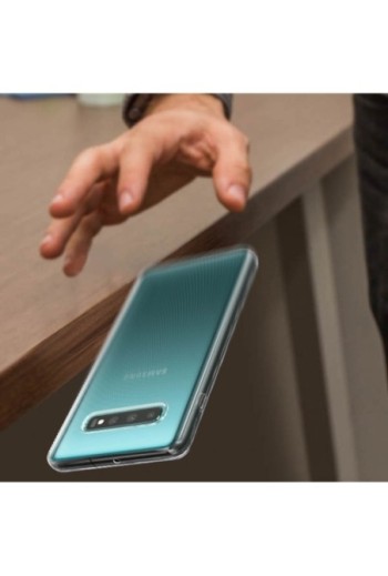 Cover in Silicone Gel Sottile e Resistente - Trasparente per Samsung Galaxy S10 Plus