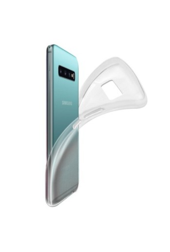 Cover in Silicone Gel Sottile e Resistente - Trasparente per Samsung Galaxy S10 Plus