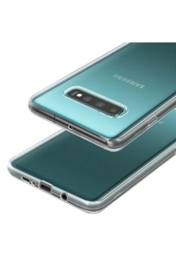Cover in Silicone Gel Sottile e Resistente - Trasparente per Samsung Galaxy S10 Plus