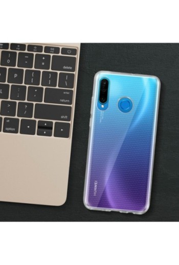 Cover protettiva in Silicone Gel Flessibile e Resistente - Trasparente per Huawei P30 Lite