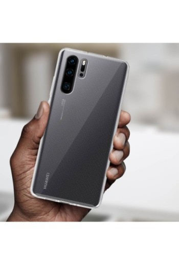 Cover protettiva in Silicone Gel Flessibile e Resistente - Trasparente per Huawei P30 Pro