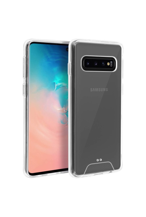 Cover rigida contorno Bumper collezione Crystal - Ultra-trasparente per Samsung Galaxy S10 Plus