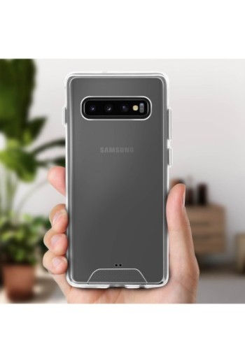 Cover rigida contorno Bumper collezione Crystal - Ultra-trasparente per Samsung Galaxy S10 Plus