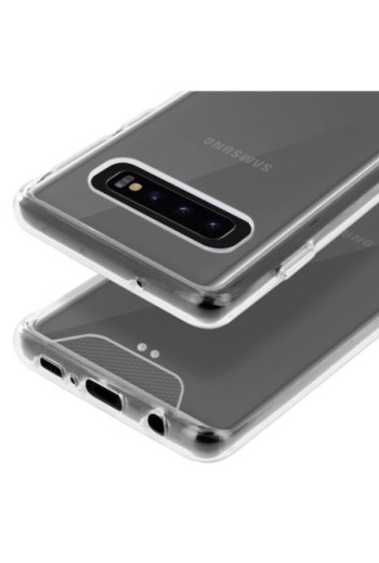 Cover rigida contorno Bumper collezione Crystal - Ultra-trasparente per Samsung Galaxy S10 Plus