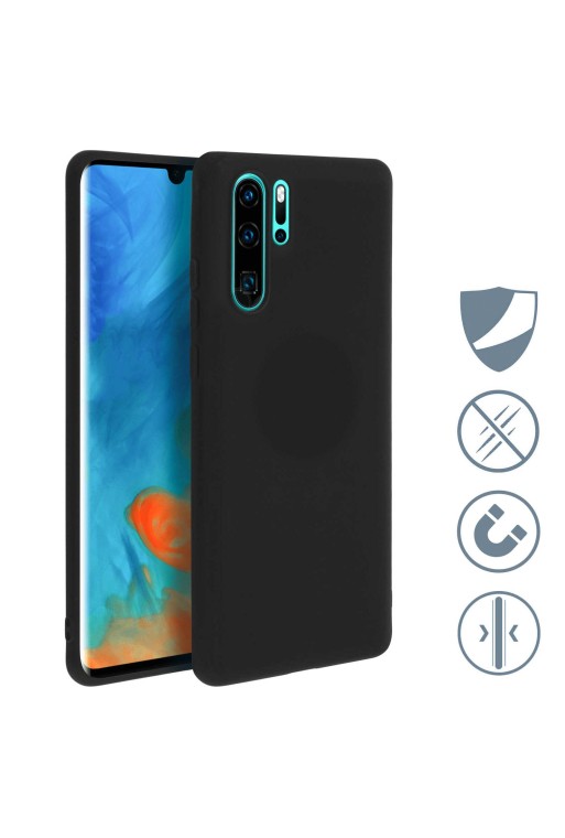 Cover Magnetica e Morbida Soft touch - Nero per Huawei P30 Pro