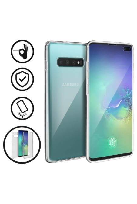 Cover protettiva Integrale Fronte / Retro Rigido - Trasparente per Samsung Galaxy S10 Plus