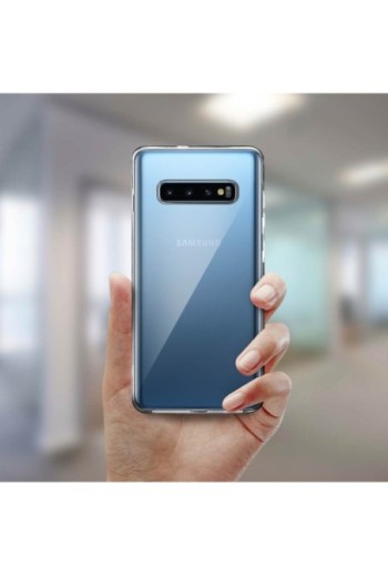 Cover protettiva Integrale Fronte / Retro Rigido - Trasparente per Samsung Galaxy S10