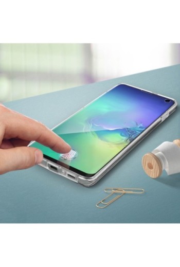 Cover protettiva Integrale Fronte / Retro Rigido - Trasparente per Samsung Galaxy S10