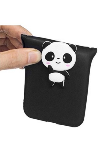 Cover protettiva Design 3D Panda Flessibile e Resistente - Nero per Huawei P20 Lite