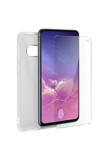 Protezione integrale 360°: Cover morbida trasparente + Pellicola vetro temperato per Samsung Galaxy S10e