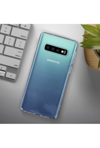 Cover protettiva in Silicone Gel Flessibile e Resistente - Trasparente per Samsung Galaxy S10
