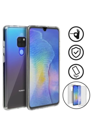 Cover Integrale Fronte morbido + retro rigido Collezione 360° - Trasparente per Huawei Mate 20