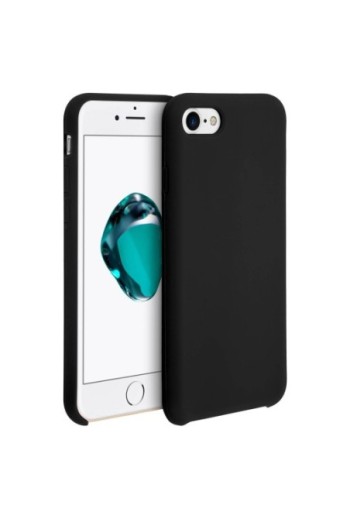 Cover protettiva morbida in Silicone con finitura Soft-Touch - Nero per Apple iPhone SE 2022 2020 / iPhone 8 7