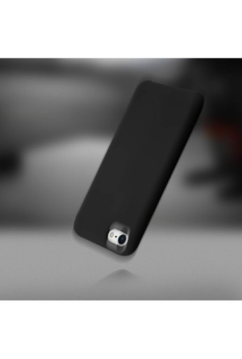 Cover protettiva morbida in Silicone con finitura Soft-Touch - Nero per Apple iPhone SE 2022 2020 / iPhone 8 7
