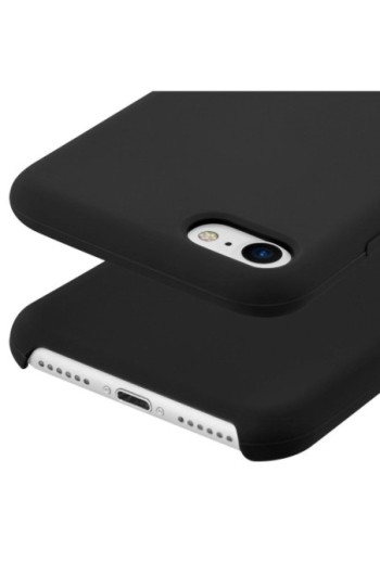 Cover protettiva morbida in Silicone con finitura Soft-Touch - Nero per Apple iPhone SE 2022 2020 / iPhone 8 7